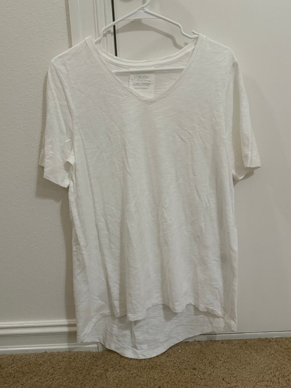 Chico’s The Ultimate Tee Short Sleeve White - Womens Size 1 US Medium NEW NWT